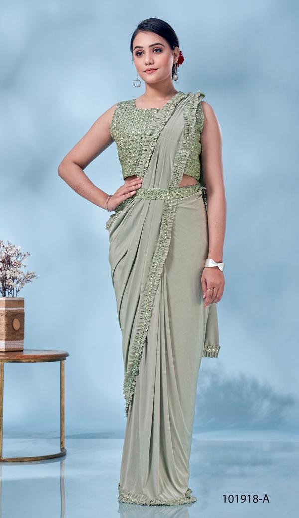 Amoha Trendz 101918 Ready To Wear Fancy Designer Saree Collection